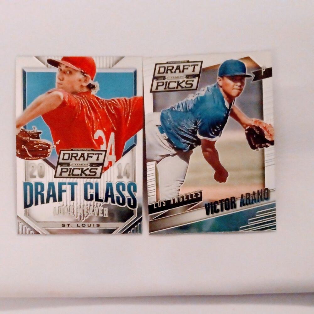 Two panini prizm 2014 draft picks: Luke Weaver & Victor Arano